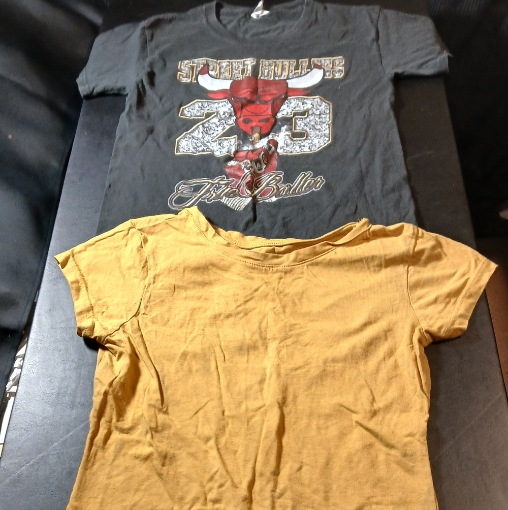 Veto Yellow Size L Kids Shirt/ Delta Pro Weight Black Size M Kid Shirt